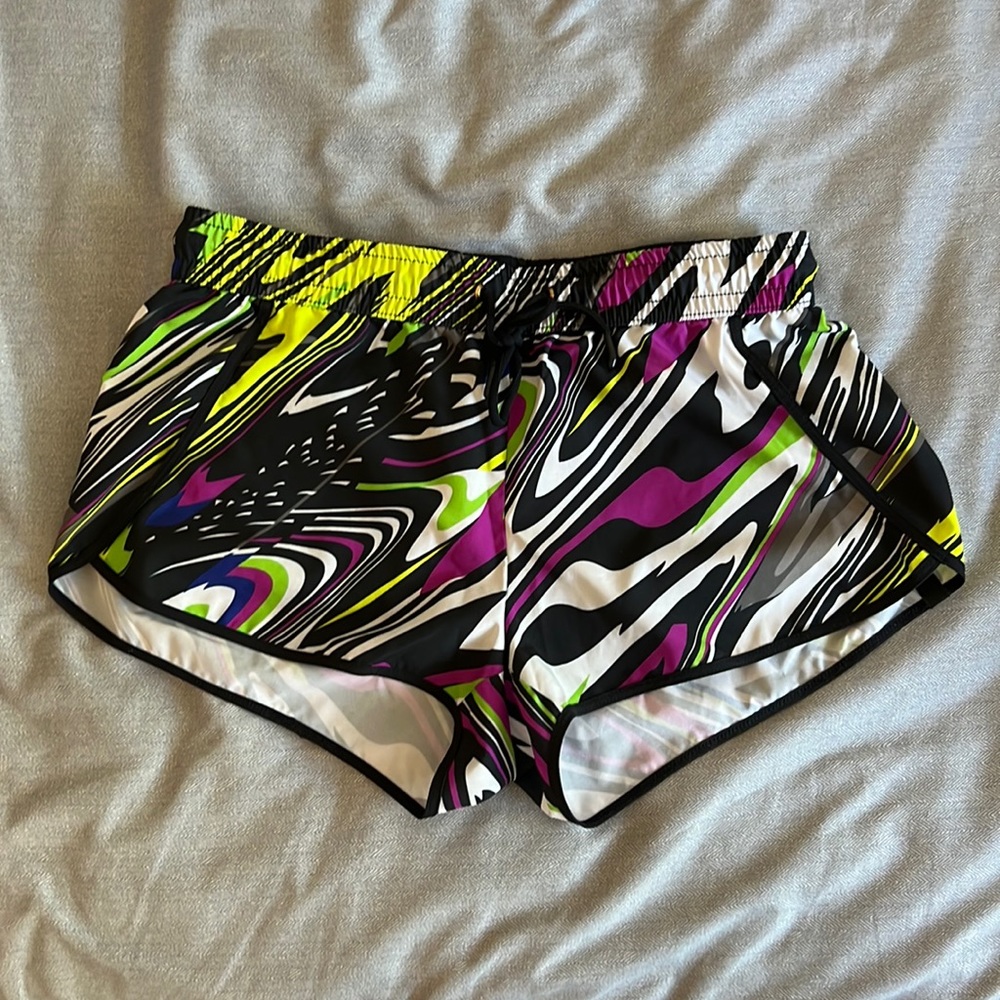 Fabletics Colorful Patterned Running Shorts - image 1
